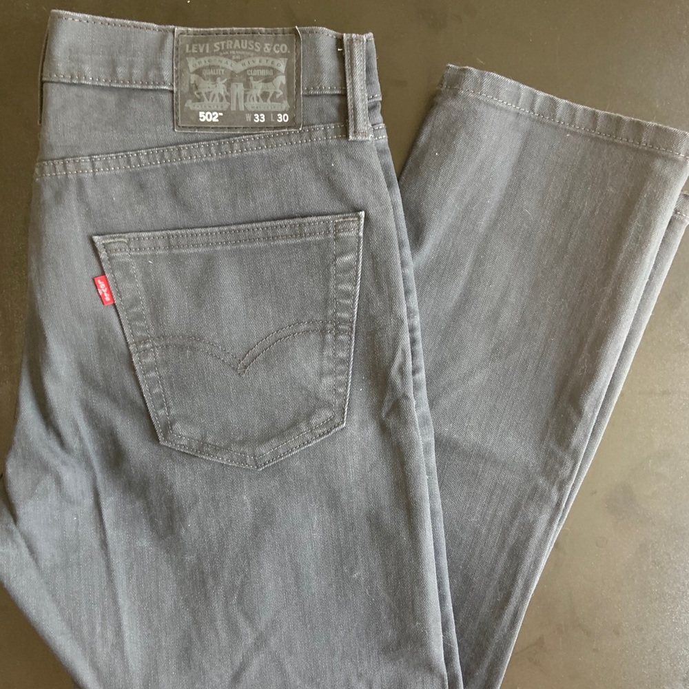Levi’s 502 33x30 Slim Fit Grey Jeans